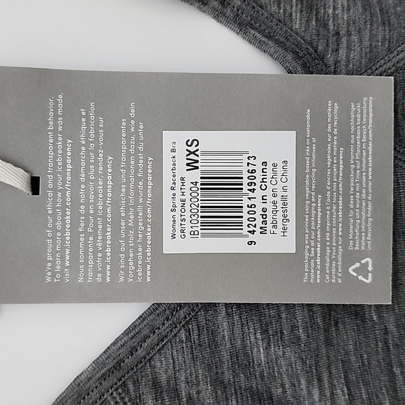 Icebreaker Women's Merino Sprite Racerback Bra Size XS - Picture 6 of 11